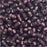 Miyuki Round Seed Beads, 8/0, #913F Matte Silver Lined Dk Smoky Amethyst (22 Gram Tube)