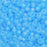 Miyuki Round Seed Beads, 8/0, #9148FR Matte Transparent Light Blue AB (22 Gram Tube)