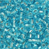 Miyuki Round Seed Beads, 8/0, #918 Silver Lined Aqua (22 Gram Tube)