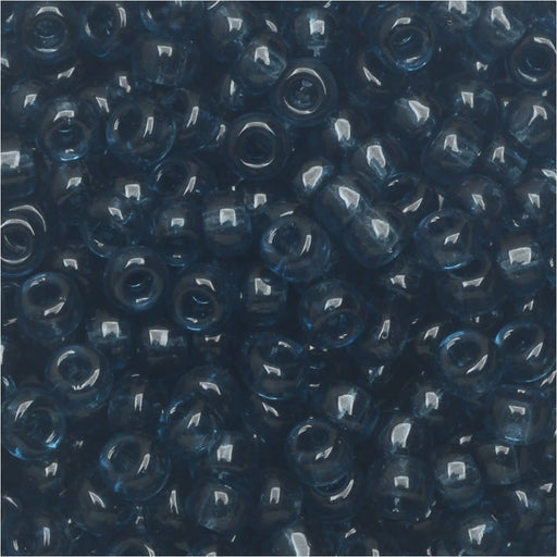Miyuki Round Seed Beads, 8/0, #92411 Transparent Montana Blue (22 Gram Tube)