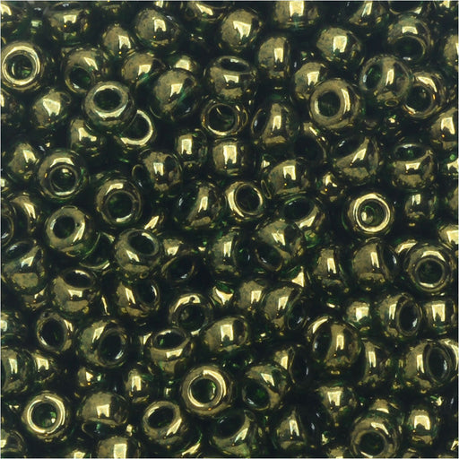 Miyuki Round Seed Beads, 8/0, #9306 Olive Gold Luster (22 Gram Tube)