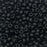 Miyuki Round Seed Beads, 8/0, #9401F Matte Black (22 Gram Tube)