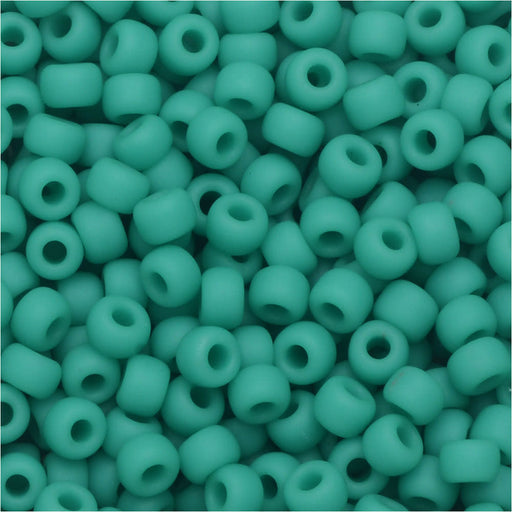 Miyuki Round Seed Beads, 8/0, #9412F Matte Opaque Turquoise (22 Gram Tube)