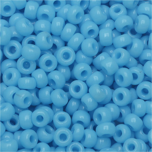 Miyuki Round Seed Beads, 8/0, #9413 Opaque Turquoise Blue (22 Gram Tube)