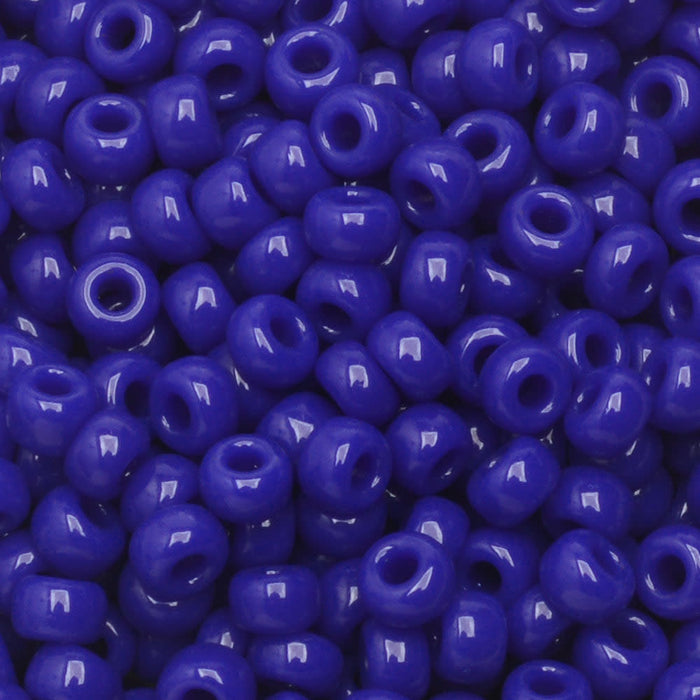 Miyuki Round Seed Beads, 8/0, #9414 Opaque Cobalt (22 Gram Tube)