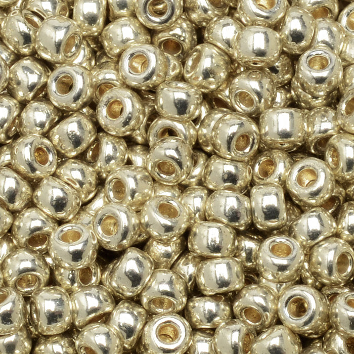 Miyuki Round Seed Beads, 8/0, #94201 Duracoat Galvanized Silver (22 Gram Tube)