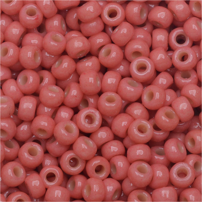 Miyuki Round Seed Beads, 8/0, #94464 Duracoat Opaque Dyed Rose (22 Gram Tube)