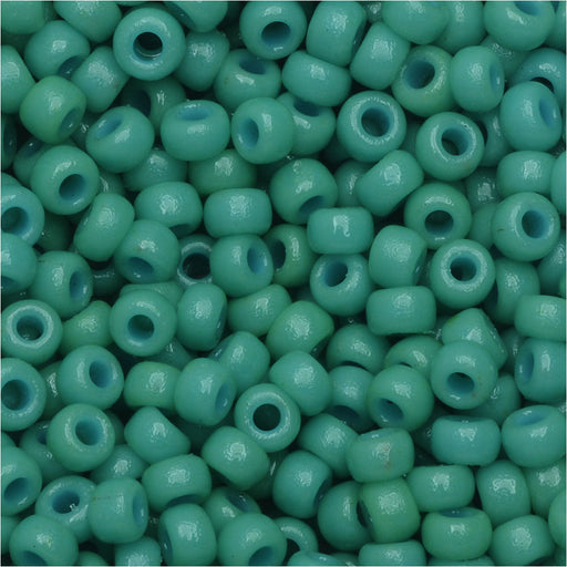 Miyuki Round Seed Beads, 8/0, #94475 Duracoat Opaque Dyed Turqoise (22 Gram Tube)