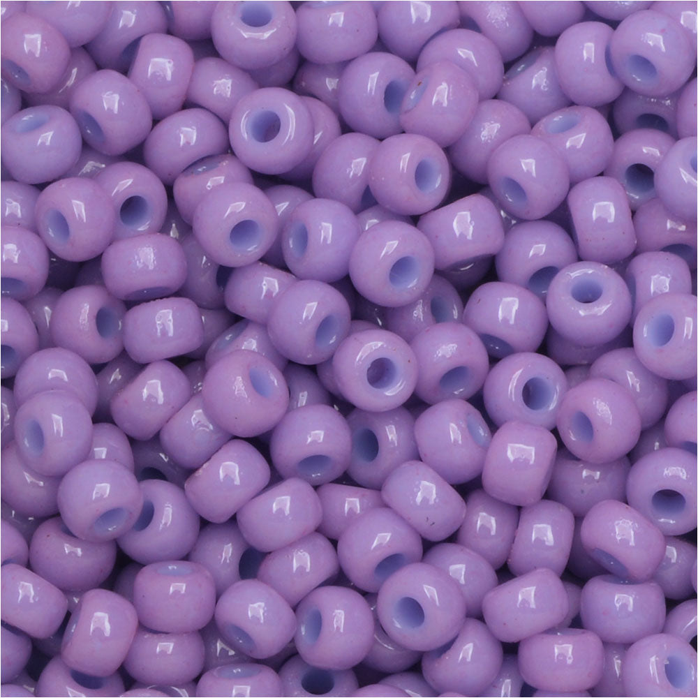 Miyuki Round Seed Beads, 8/0, #94486 Duracoat Opaque Dyed Lilac (22 Gram Tube)