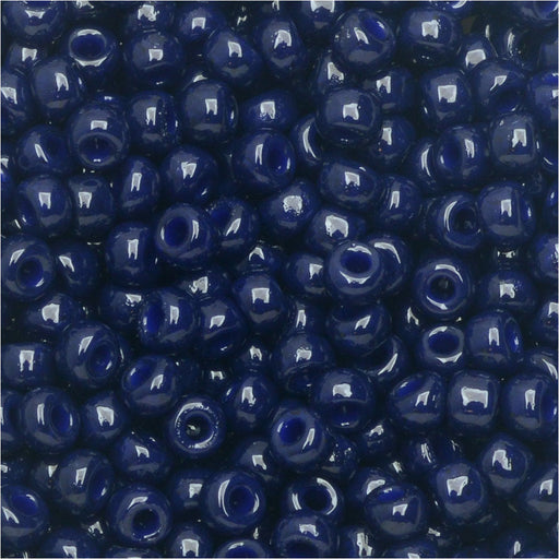 Miyuki Round Seed Beads, 8/0, #94494 Duracoat Opaque Dk Navy Blue (22 Gram Tube)