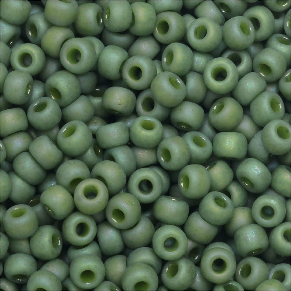 Miyuki Round Seed Beads, 8/0, #94698 Frosted Opaque Glaze Rainbow Kiwi (22 Gram Tube)