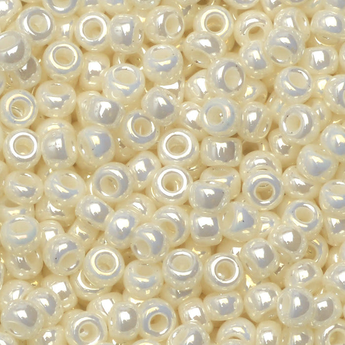 Miyuki Round Seed Beads, 8/0, #9591 Pearl Ceylon (22 Gram Tube)