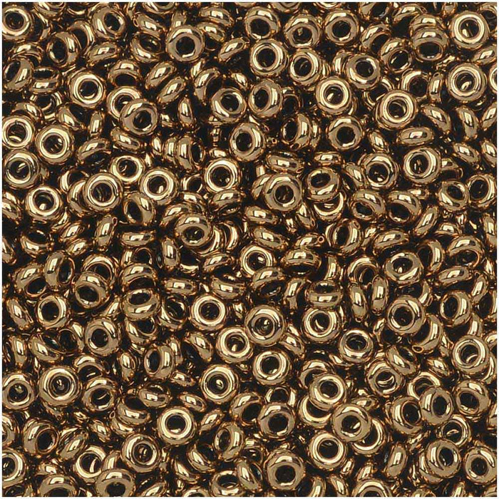 Toho Demi Round Seed Beads, Thin 11/0 (2.2mm) Size, #221 Bronze (7.8 Grams)