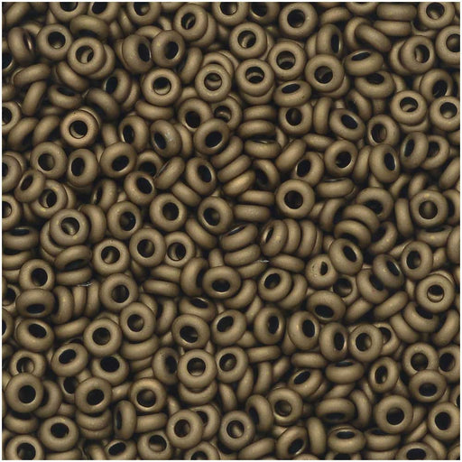 Toho Demi Round Seed Beads, Thin 11/0 (2.2mm) Size, 7.8 Grams, #221F Frosted Bronze