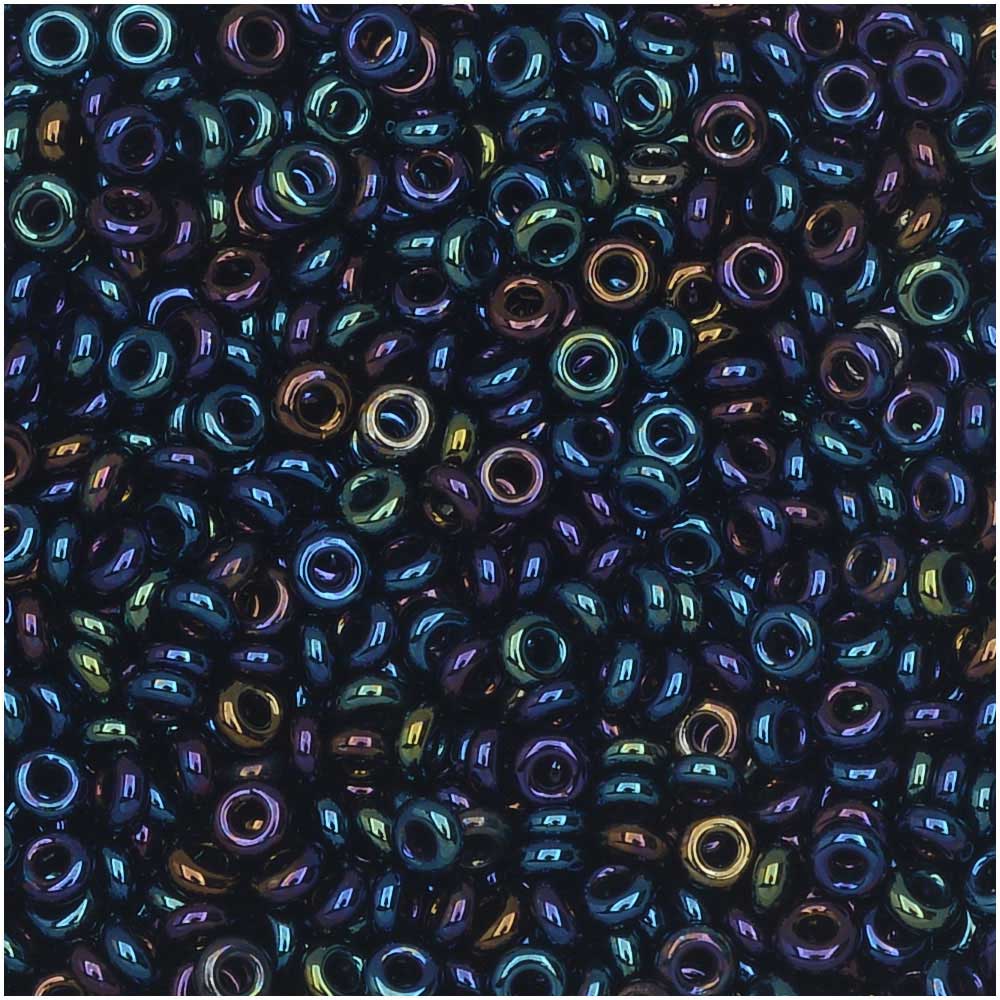 Toho Demi Round Seed Beads, Thin 11/0 (2.2mm) Size, 7.8 Grams, #82 Metallic Nebula