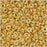 Toho Demi Round Seed Beads, Thin 8/0 (3mm) Size, #712 Metallic Gold (7.4 Grams)
