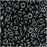 Toho Demi Round Seed Beads, Thin 8/0 (3mm) Size, 7.4 Grams, #89 Metallic Moss