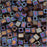 Miyuki 4mm Glass Cube Beads 'Transparent Frosted Dk Topaz AB' #134FR 10 Grams