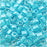 Miyuki 4mm Glass Cube Beads Ice Blue Lined Crystal #220 10 Grams