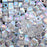 Miyuki 4mm Glass Cube Beads Crystal Clear AB #250 10 Grams