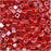 Miyuki 4mm Glass Cube Beads Opaque Red AB 10 Grams
