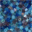 Miyuki 4mm Glass Cube Beads Color Mix Caribbean Blues 10 Grams