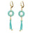 Retired - Turquoise Tassel Earrings