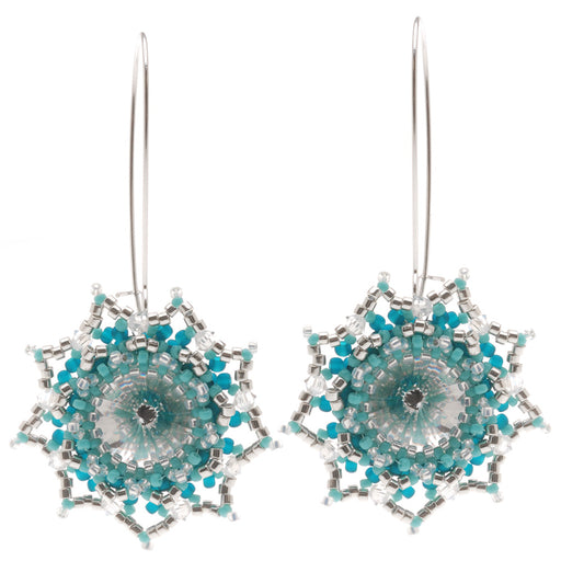 Retired - Evening Star Earrings in Teal