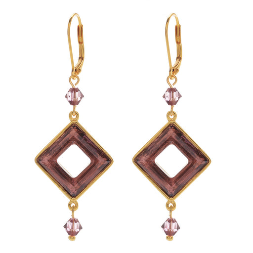 Retired - Crystal Square Soiree Earrings