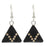Retired - Deco Triangle Earrings