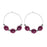 Retired - Pink Python Earrings