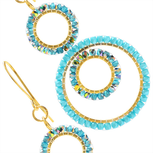 Jasmine Earrings in Blue