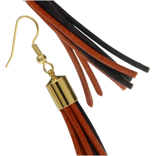 Cassidy Leather Tassel Earrings