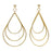 Retired - Trio Teardrop Earrings in Gold