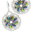 Lacy Floral Swirl Earrings in Vitrail