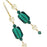 Retired - Emerald Rose Earrings