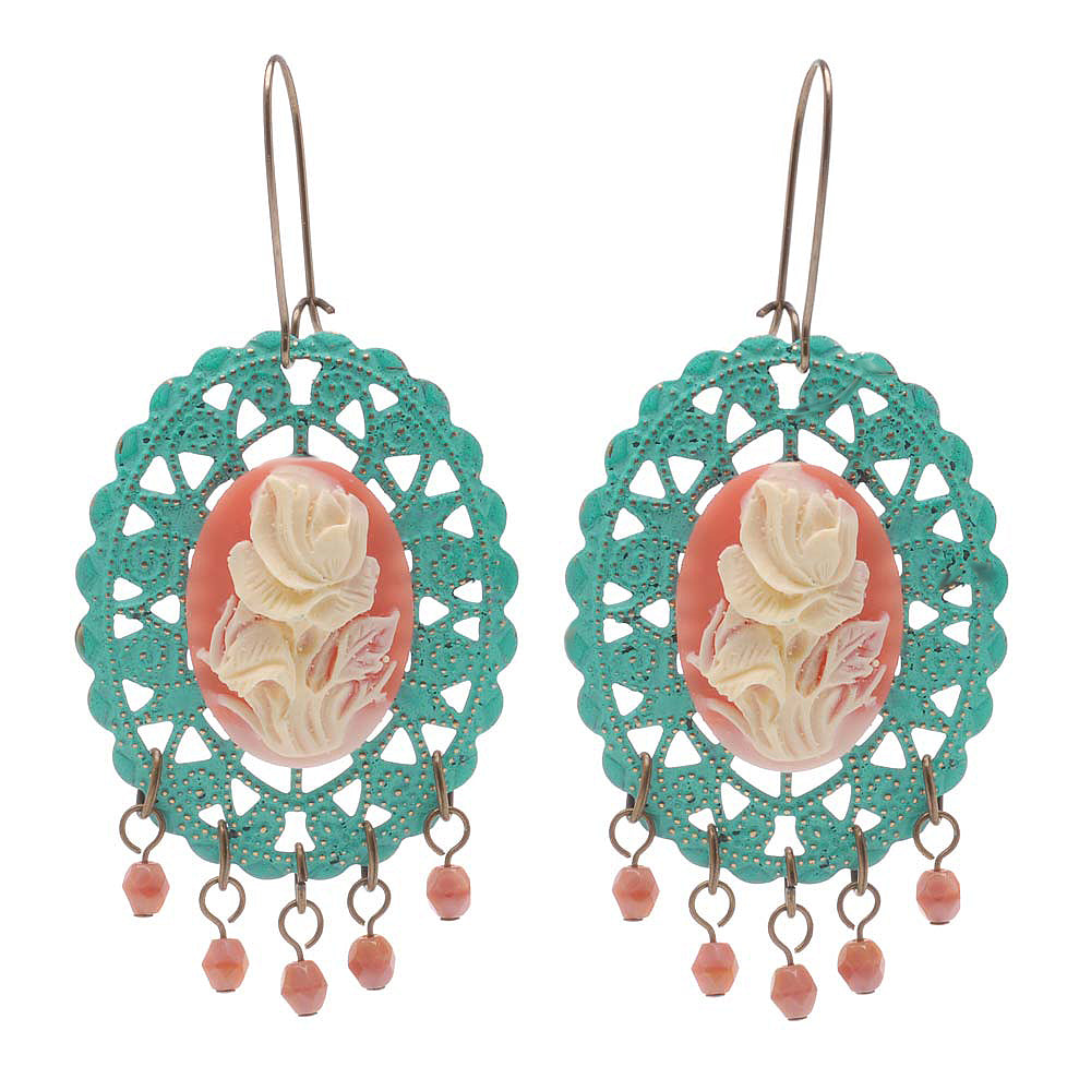 Retired - A Rose Is A Rose Earrings