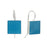 Blue Square Dance Earrings