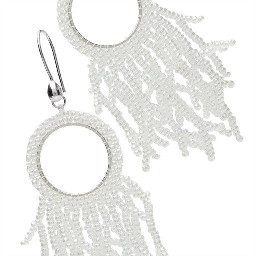 White Coral Earrings