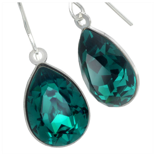 Retired - Emerald Teardrop Earrings