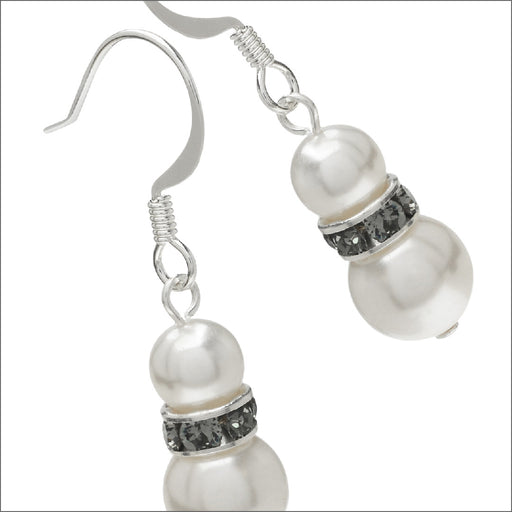 Retired - Pearl Snowman Earrings