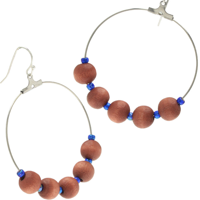 Blue Island Hoop Earrings