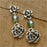 Silver Succulent Earrings