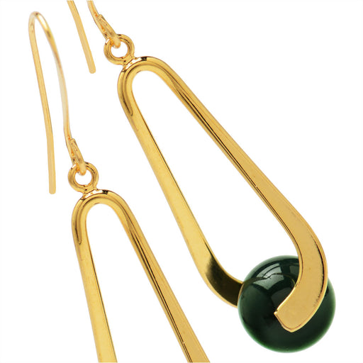 Malachite Drop Earrings