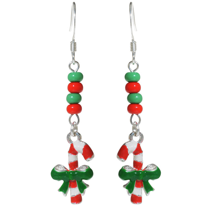 Retired - Candy Cane Earrings