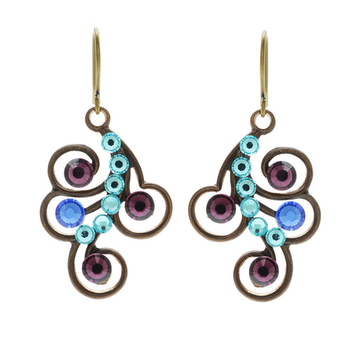 Retired - Peacock Flair Earrings