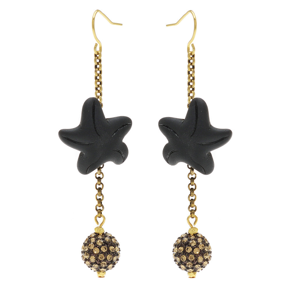 Retired - Glamorous Starfish Earrings