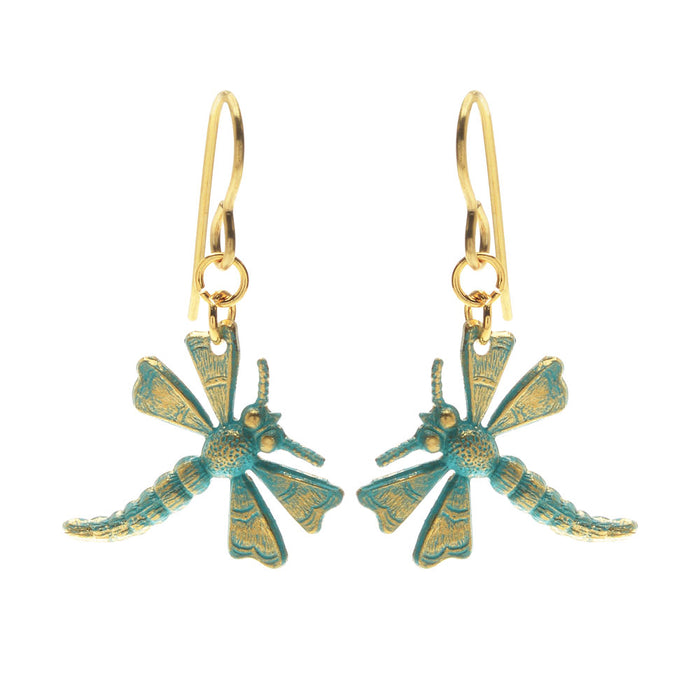 Retired - Teal Dragonfly Earrings