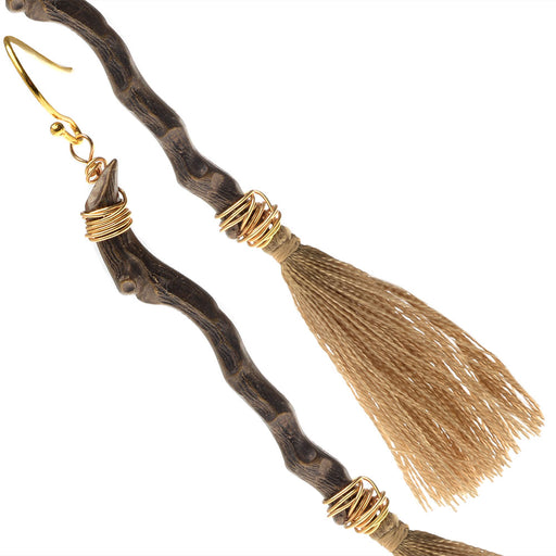 Retired - Witch's Broom Earrings