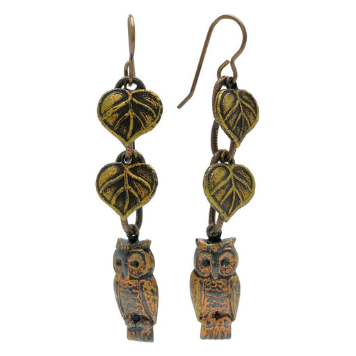 Retired - An Owl in the Forest Earrings